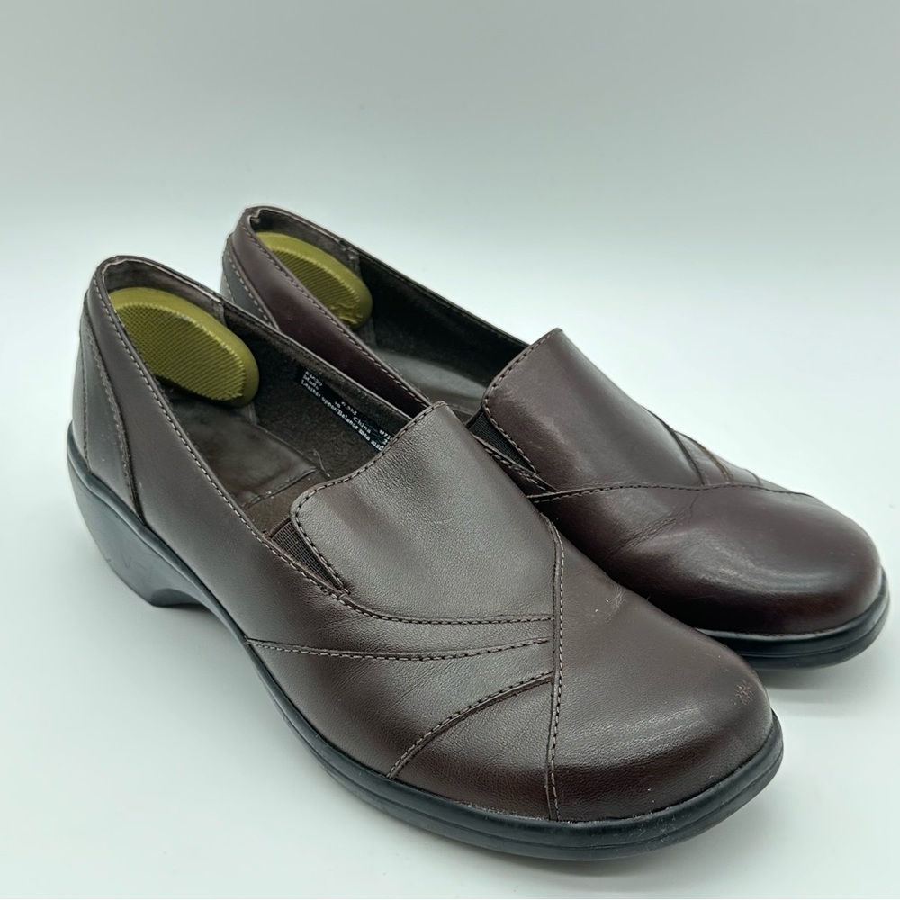 Clarks Brown Leather Loafers